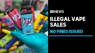 No retailers fined in the last 12 months despite the widespread sale of illegal vapes in WA ABC News