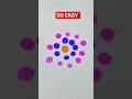 ☺️🌺🏖️🍡🩷 Satisfying Dot Drawing #shorts #shortsfeed #art #easydrawing #creative #reels