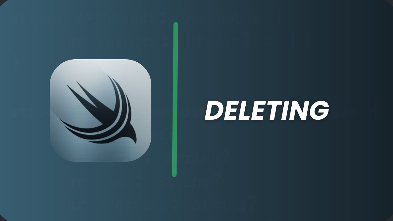SwiftData | Deleting and Sorting Data - YouTube