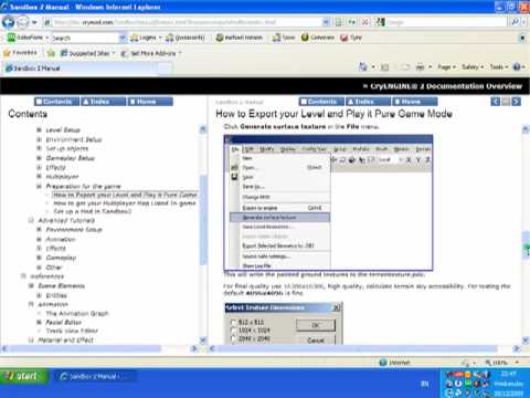 Crysis Sandbox tutorial