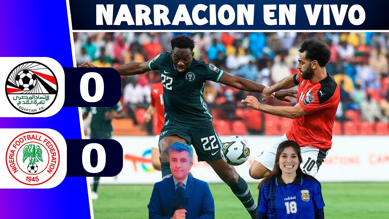 🔴 EGIPTO 0 (2) (4) 0 NIGERIA PENALES ⚽ COPA AFRICANA - PARTIDO SIMULADO - RELATO REY DEPORTIVO