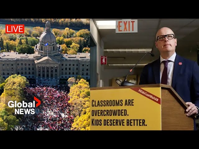 Alberta teachers union speaks after province uses notwithstanding clause to end strike | LIVE