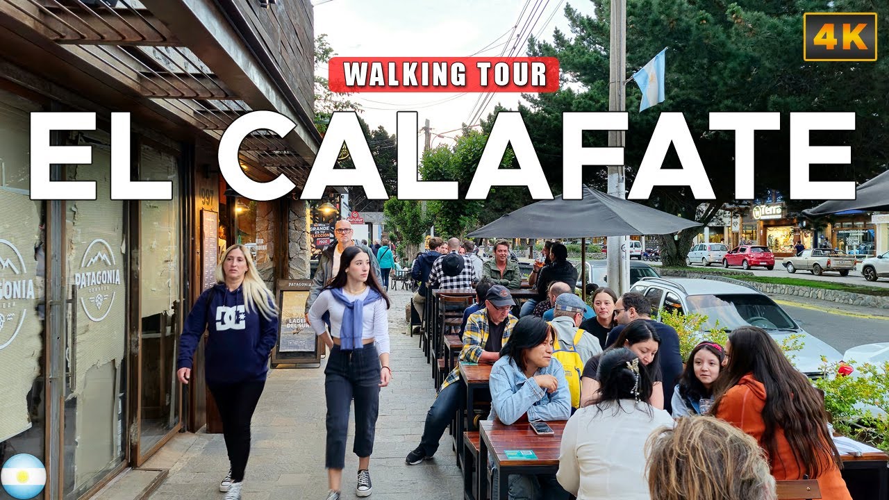 Эль Калафате 4K Пешеходная экскурсия - тихий и живописный туристический город