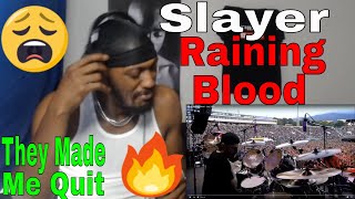 They Made Me Quit | Slayer, Raining Blood - Live (Reaction)