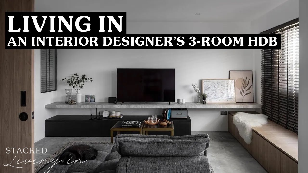 Inside A Classy $100K Transformation Of A 3-Room HDB Flat | Stacked Living  In HDB Home Tour - YouTube