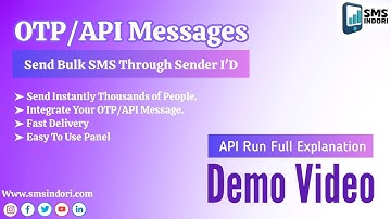How to Use OTP API SMS Panel | Demo Video | Bulk SMS & Verification
