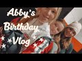 Abby’s Birthday Vlog | shopping, basketball game, sleepover