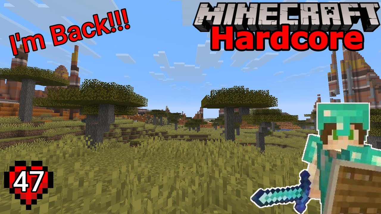 Back to the OVERWORLD in Hardcore Minecraft : Day 47 of 100 - YouTube