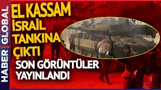 El Kassam İsrail Tankına Çıktı! Gazze Sokaklarından Flaş Görüntüler