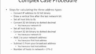 IPv4 - Calculating the  network, host and broadcast addresses - Part 2 of 2