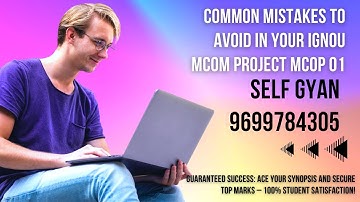 Common Mistakes to Avoid in Your IGNOU MCom Project mcop 01 project in hindi,mcop 01 project