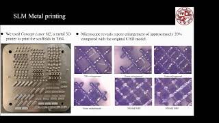 Additive Mfg of Porous Titanium Scaffolds for Optimum Cell Viability in Bone Tissue Engineering