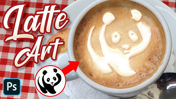 Photoshop: How to Create LATTE ART!