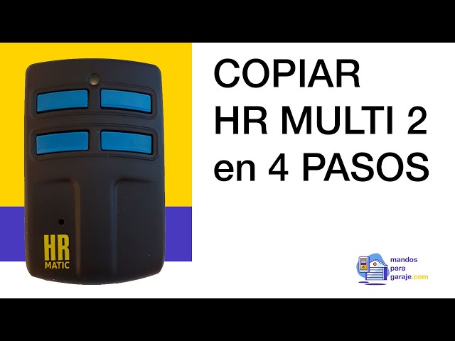 MANDO GARAJE HR Multi 2 Universal Clonador, Copiador, Compatible