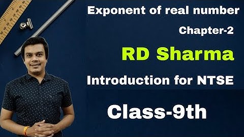 rd sharma class 9 chapter 2 introduction|| chapter 2 exponent of real number |make Academy