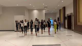 Miss Universe Thailand runway coaching by Pangina Heals and team P