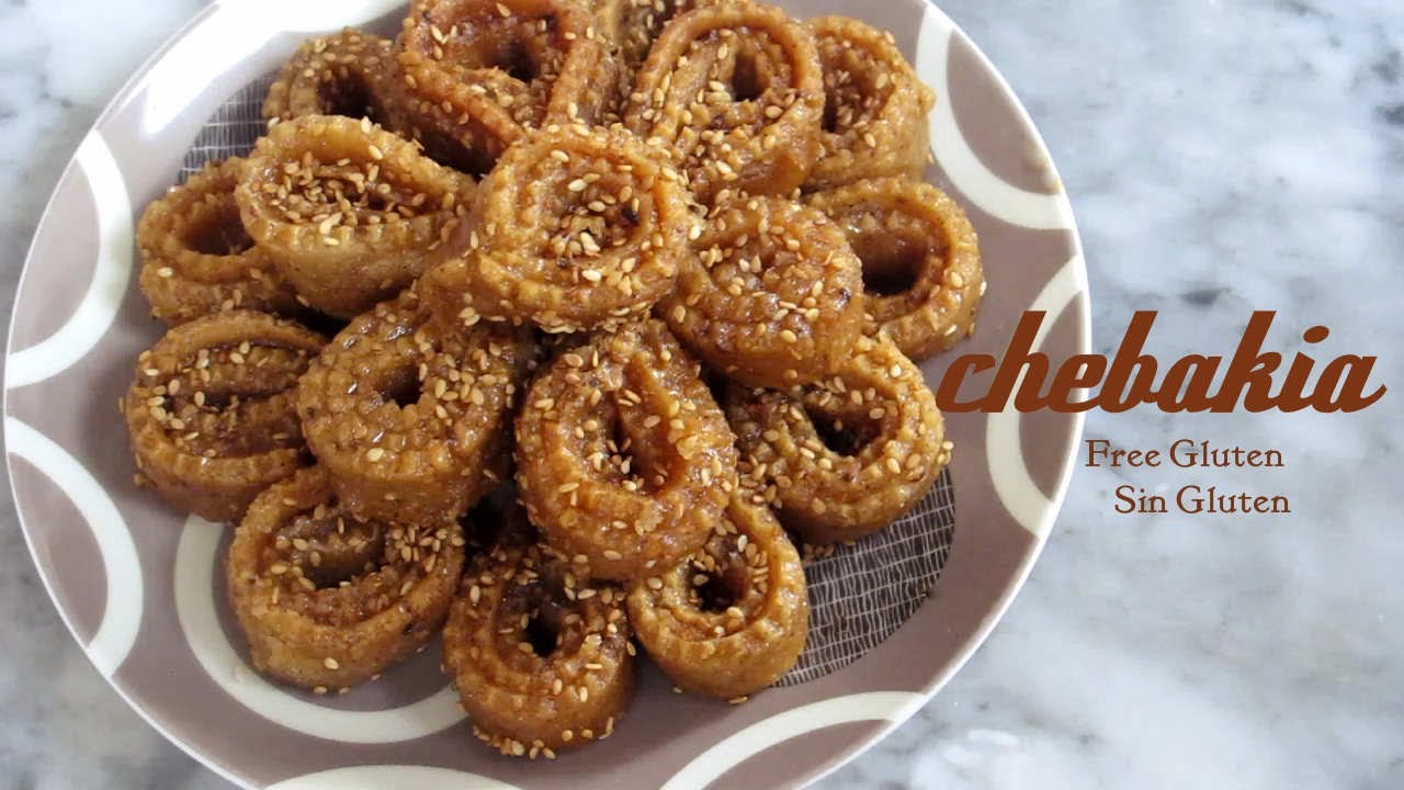 Chebakia Marroqui ❤Sin gluten ❤ free gluten ❤Sans Gluten - Maryam TOB