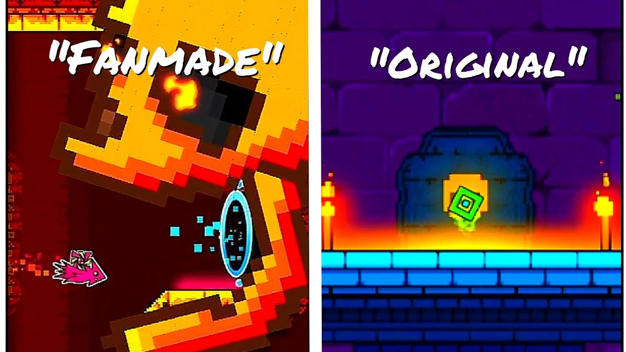 Dash: "FanMade" VS "Original" | Geometry Dash 2.2 - YouTube