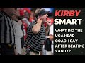 What did Kirby Smart say after beating Vanderbilt, 55-0?