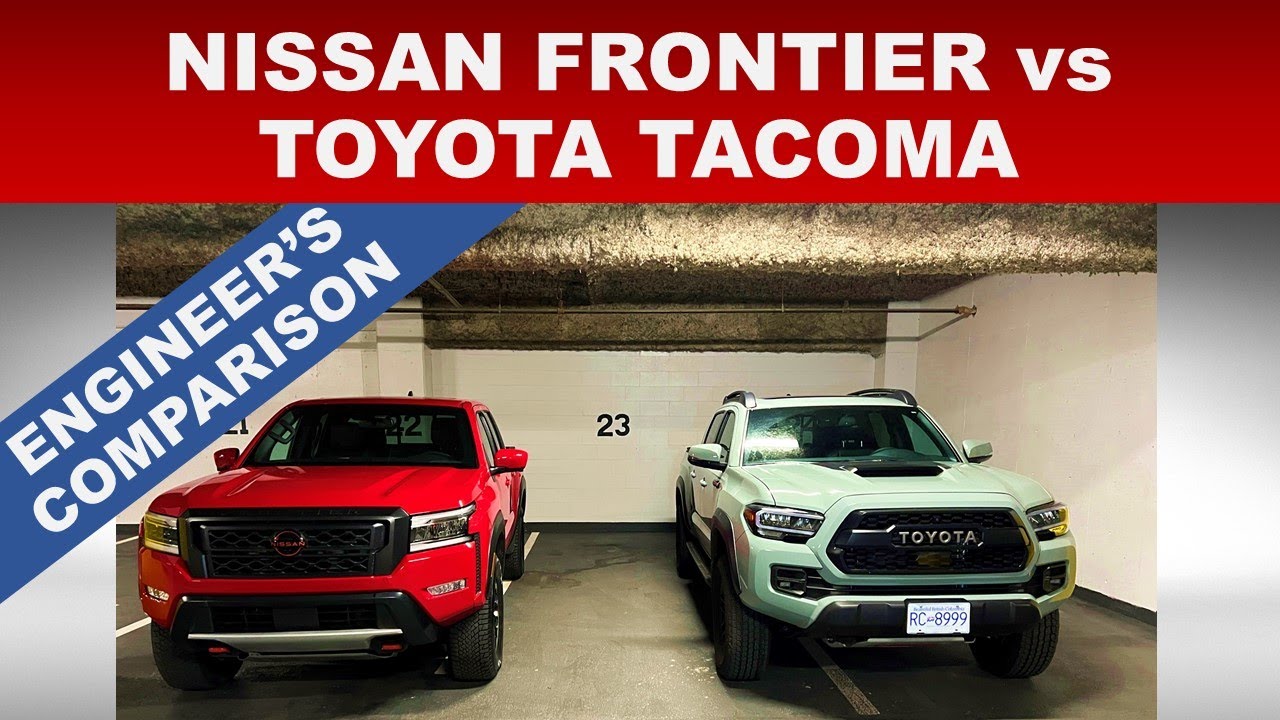 2022 NISSAN FRONTIER PRO-4X vs 2021 TOYOTA TACOMA TRD PRO - WHICH IS BETTER? ENGINEER'S COMPARISON