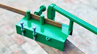 Useful ideas for Metal Bar Bending || Bending Tricks for Flat Bar || Metal bender