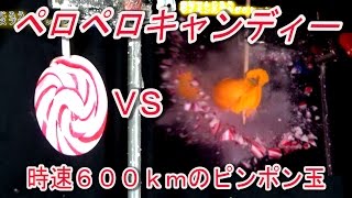 真空砲VSペロペロキャンディー/ Candy Crush /Vacuum Cannon/ slow Mo/米村でんじろう[公式]【実験191】