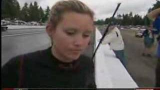Ashley Force crash at Washington