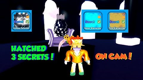 All 750k event secret pets hatched on camera! (Roblox Ethereal Clickers X)