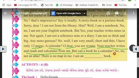 std 5 || ENGLISH ||UNIT 5 || ACTIVITY 6 || SEM 2
