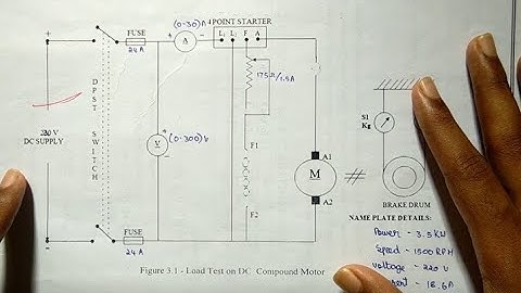 LOAD TEST ON DC COMPOUND MOTOR - CALCULATION