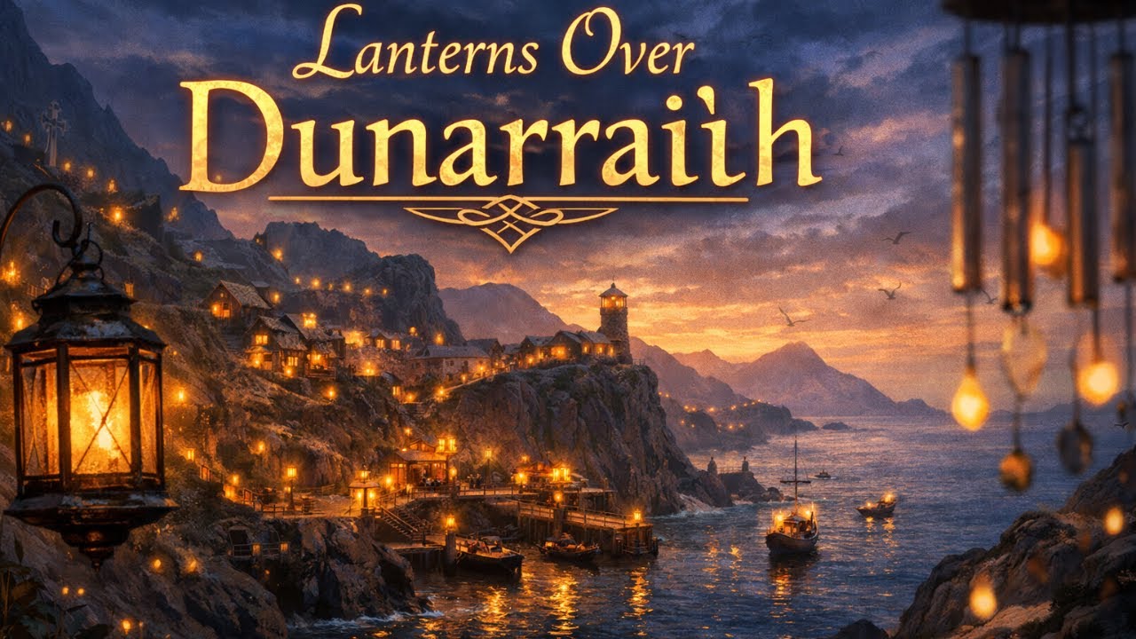 Lanterns of Dunarraidh | Peaceful Celtic Instrumentals with Harp & Uilleann Pipes