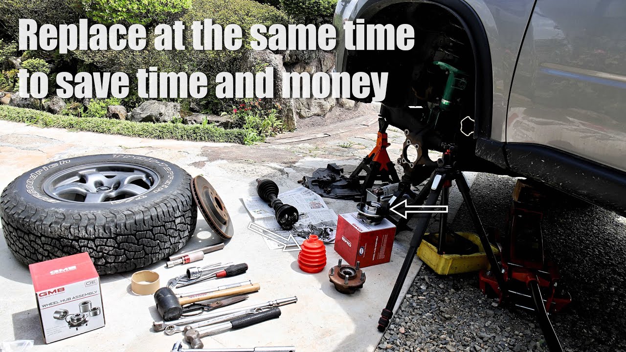 X-TRAIL T31 /Perform this to eliminate the abnormal noise on the left front./ハブベアリングとシャフトブーツ交換