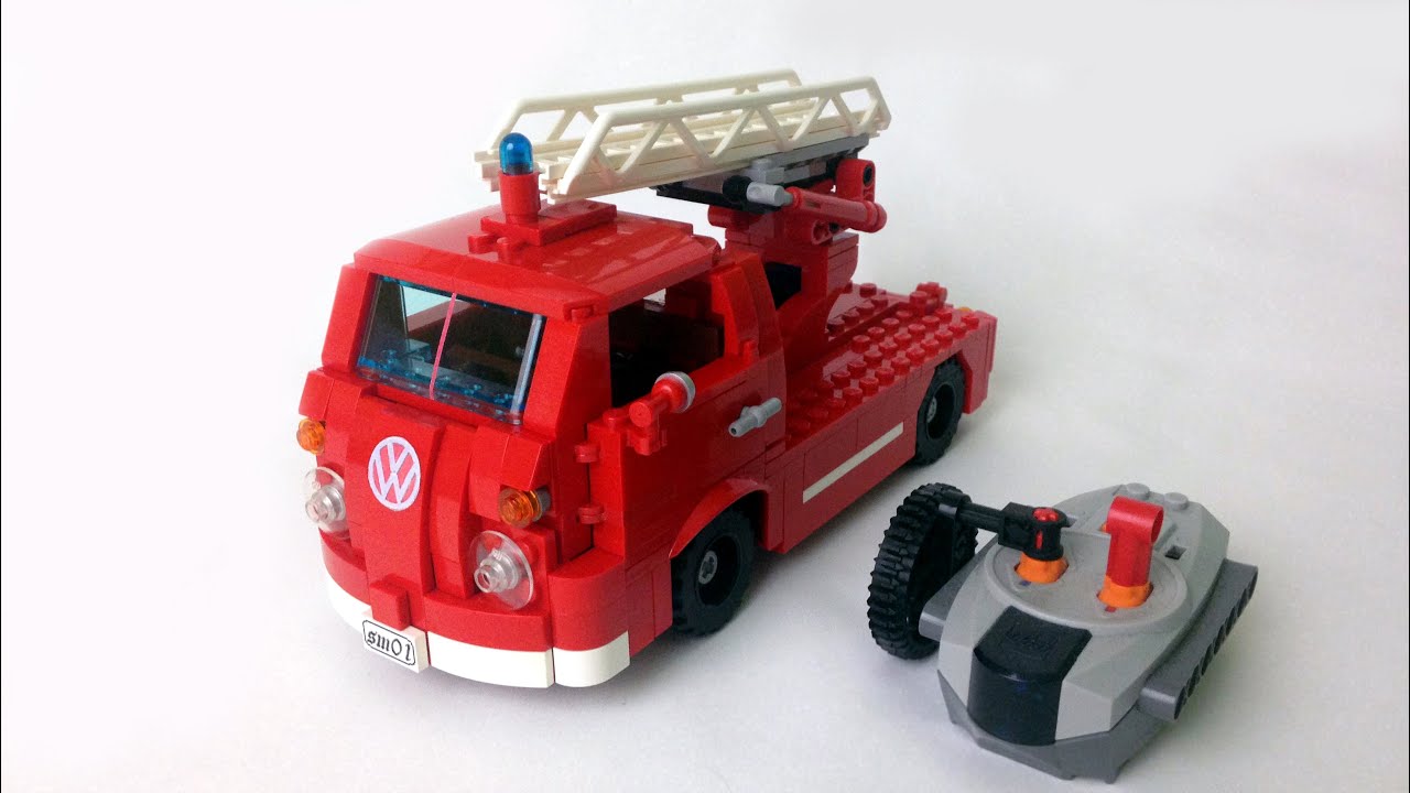 LEGO® smallest RC VW T1, Fire truck MOC - YouTube