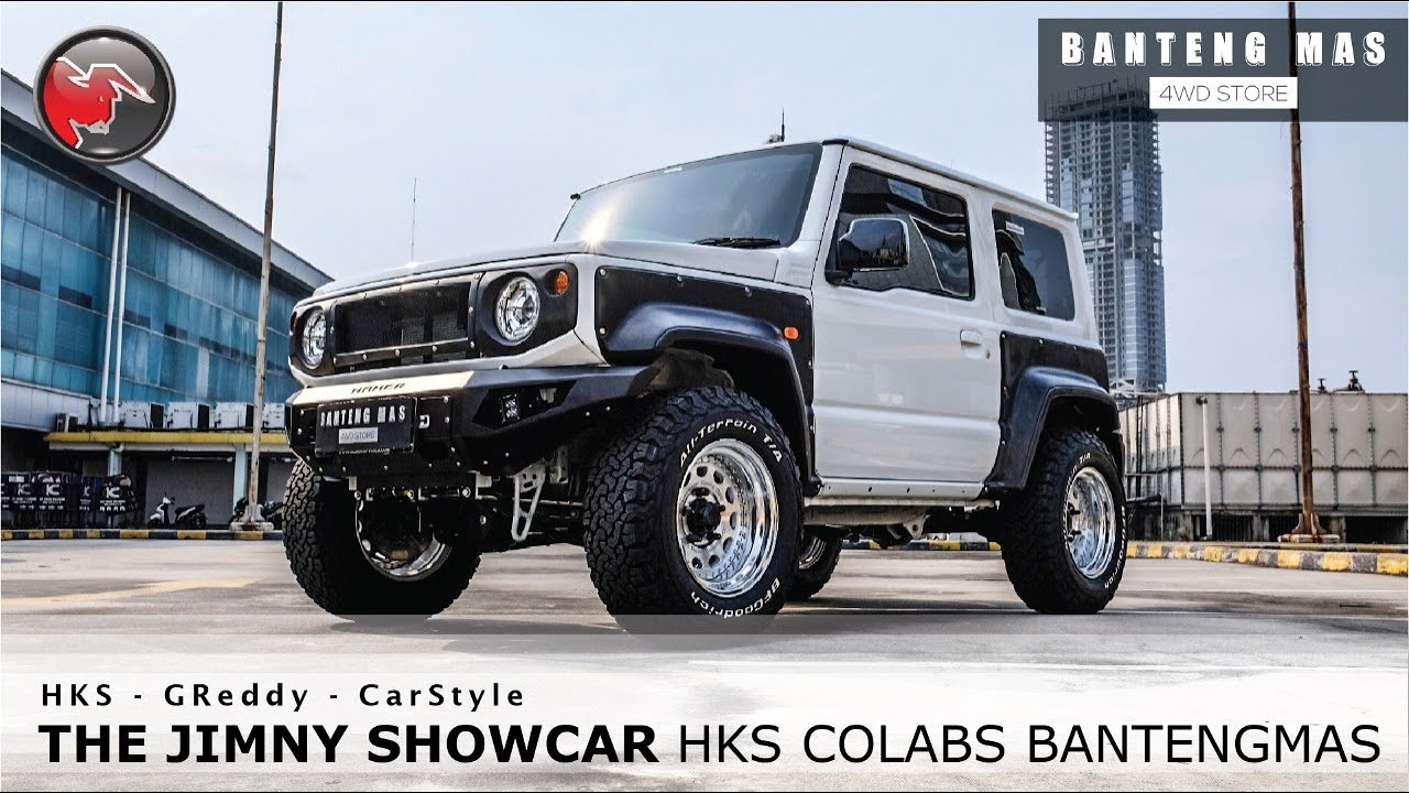 JIMNY MODIFIKASI TIPIS2 TAPI MUANIS (HKS, GERDDY, WORK CRAG, BF GOODRICH, CARSTYLE)