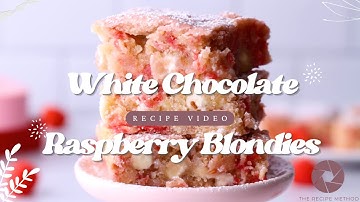 🎉 **White Raspberry Blondies Recipe | Life and Sprinkles** 🎉