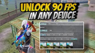 ENABLE 90 FPS IN ANY DEVICE 3.2 UPDATE | 100% WORKING TRICK | BGMI 🔥