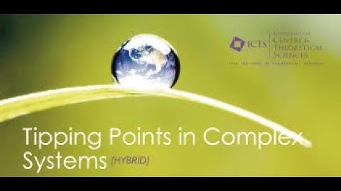 Tipping in Spatial Systems (Lecture 3) by Vishwesha Guttal