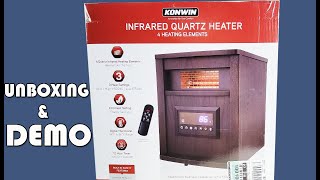 Konwin Infrared Quartz Heater Demonstration