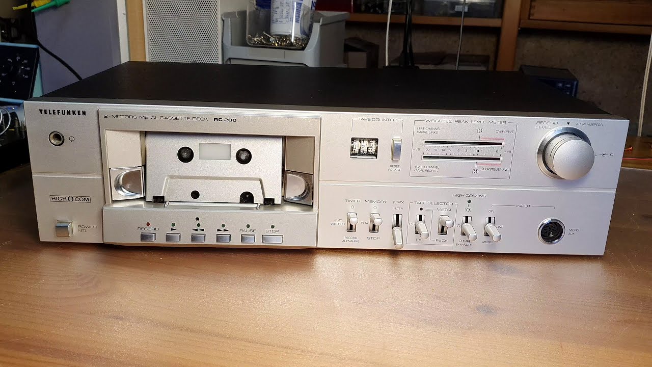 Telefunken RC 200 cassette deck repairs YouTube