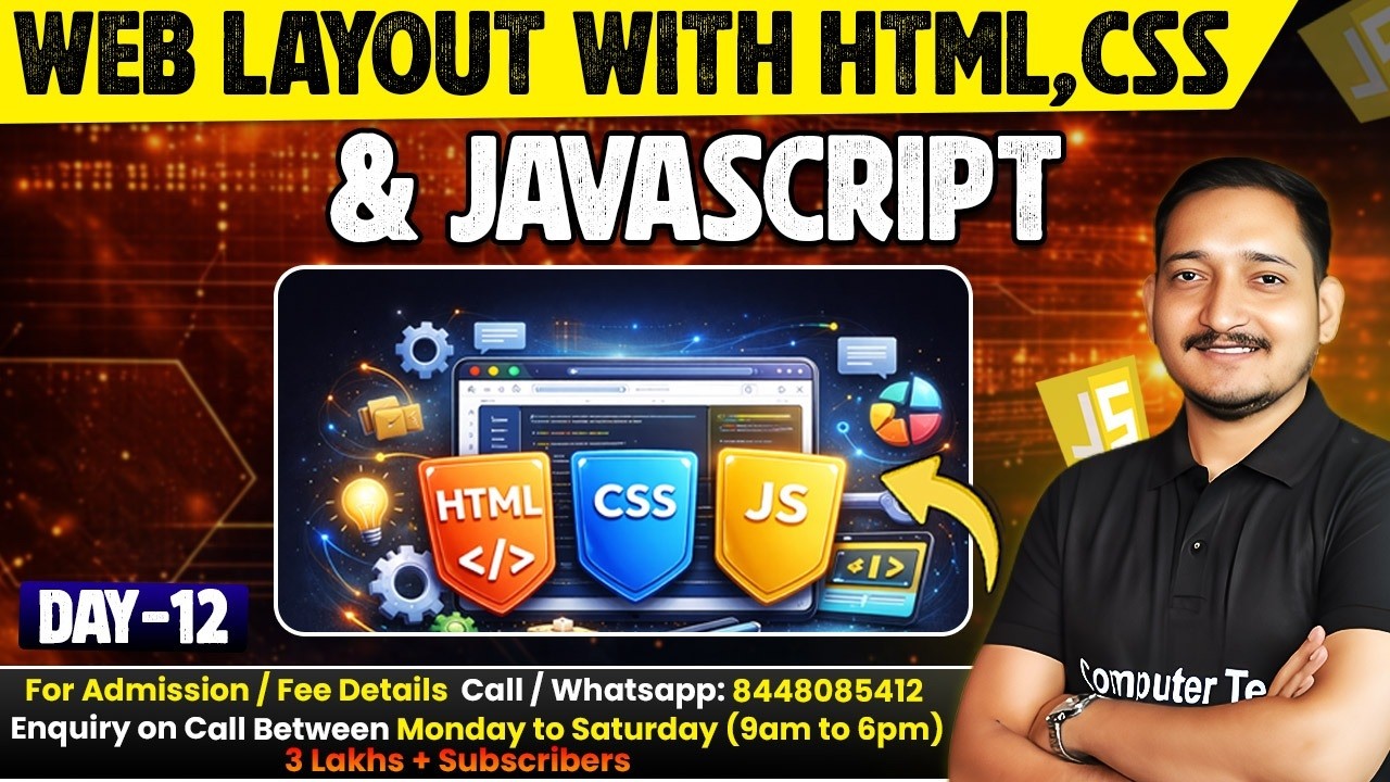 #12 Web Layout with HTML, CSS, & JavaScript | JavaScript Tutorial ...