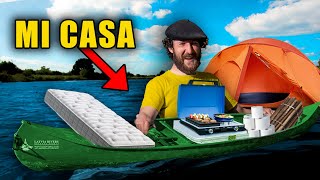 3 Días Viviendo en una CANOA AUTOSUFICIENTE