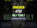 Biggest COMBACK After half yearly 🔥 | #shorts #short