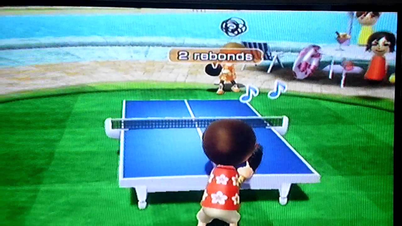 le champion de wii sport resort sur le ping-pong(presque impossible