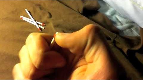 How to light a match with your thumb nail