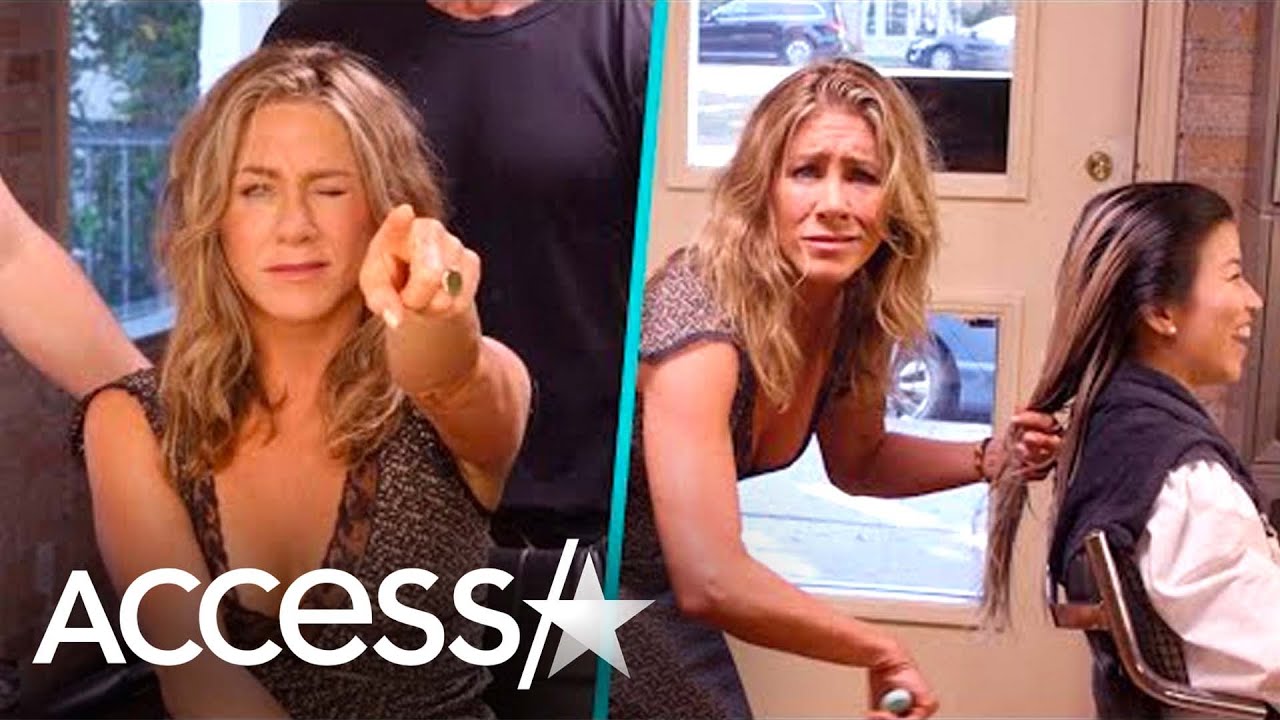 Jennifer Aniston SURPRISES Ladies Getting A Haircut