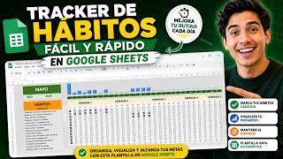 Cómo hacer un TRACKER DE HÁBITOS en Google Sheets (Fácil y Rápido) 📅