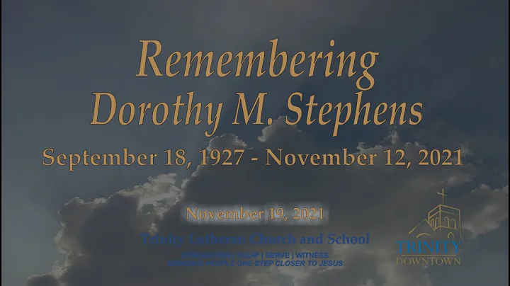 Remembering Dorothy Stephens - November 19, 2021