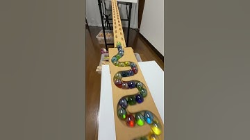 The Sounds of Wood and Marbles ASMR ☆ The Relaxing Curve Course③
