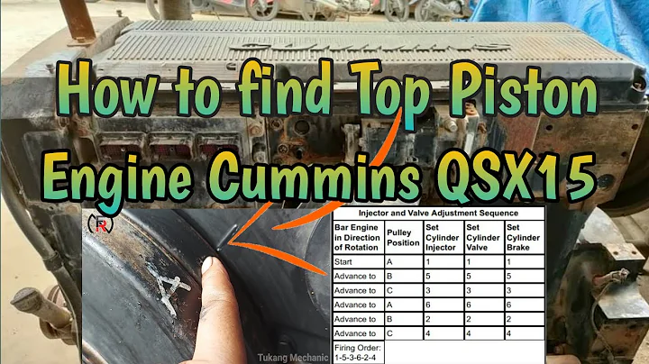 How to find top compression ,CUMMINS QSX15