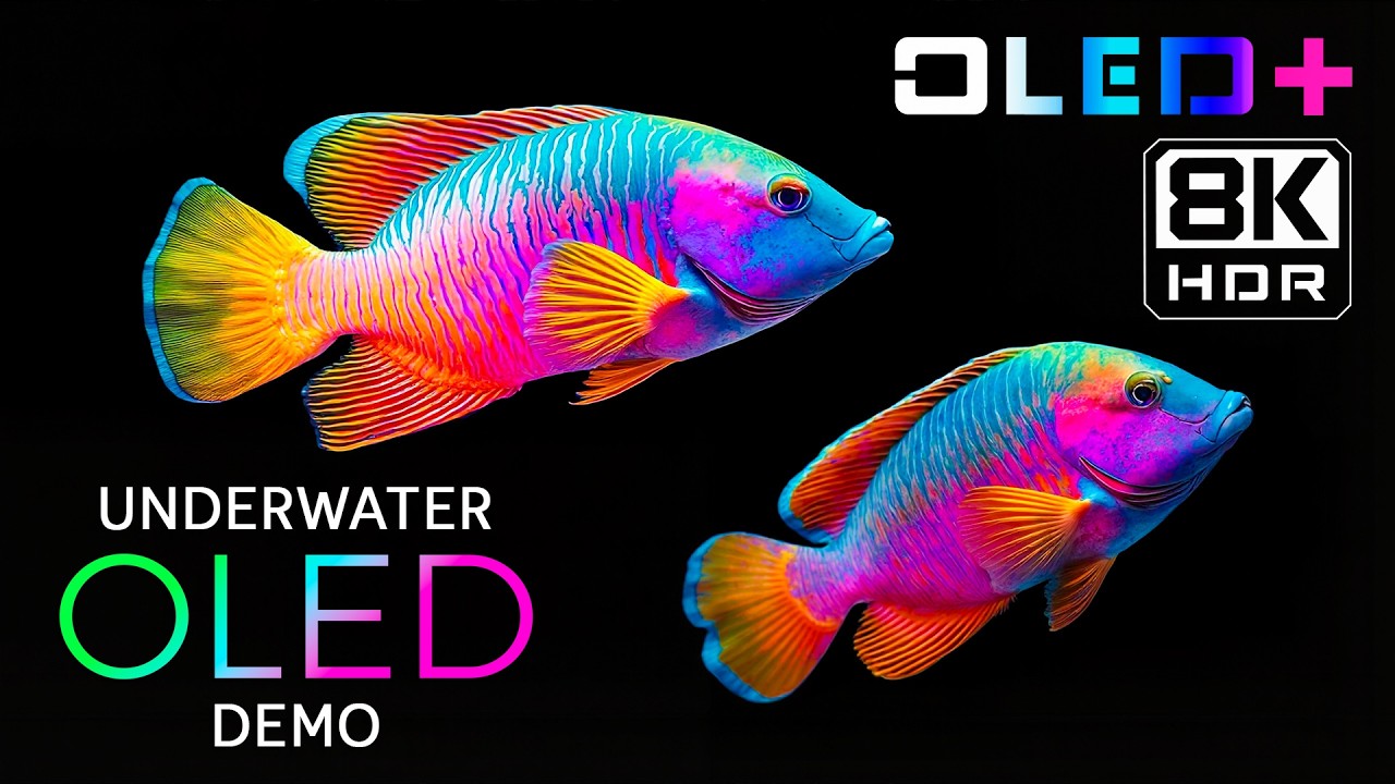 OLED DEMO – Shimmering Creatures Beneath the Waves in 8K HDR | Dolby Vision™